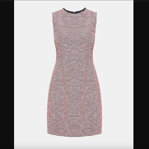 Theory Beacon Tweed Hourglass Dress, Deep Navy Multicolor Yarn, Size 8